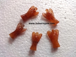 Orange Aventurine Angel Pendants