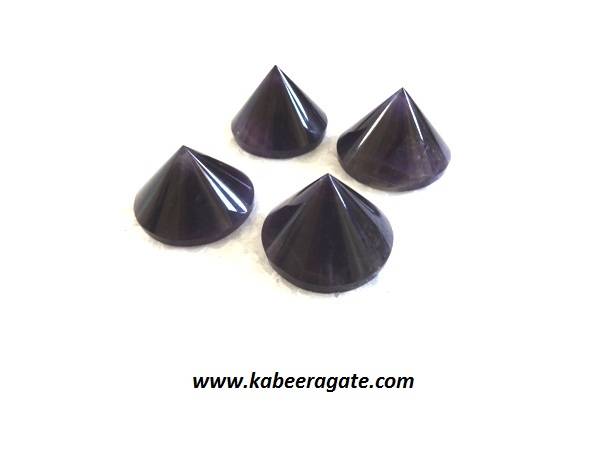 Amethyst Conical Pyramids (AAA Quality)