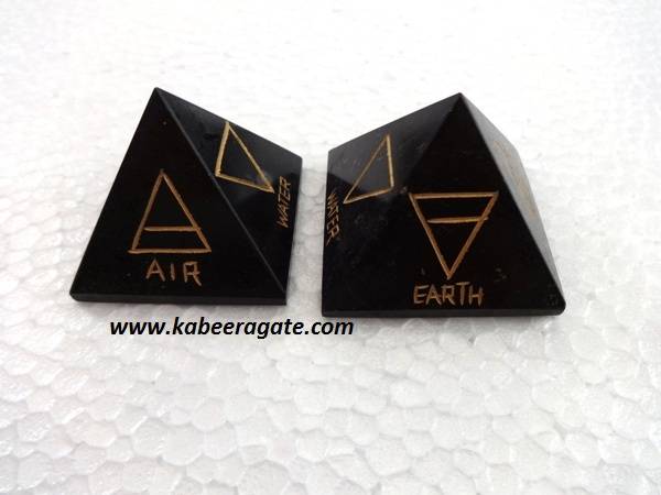 Black Tourmoline 4 Element Pyramid