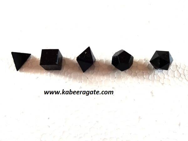 Black Obsidian 5pcs Geometry Set
