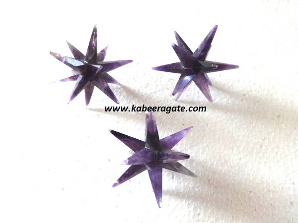 Amethyst 12 Point Healing Star