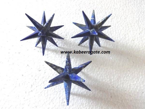 Lapiz Lazuli 12 Point Healing Star