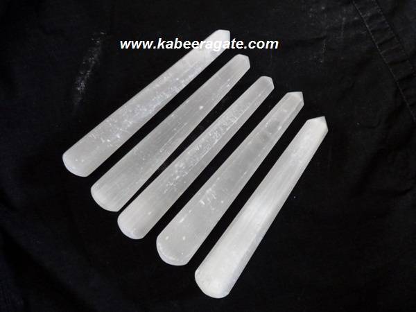 White Selenite Massage Wands