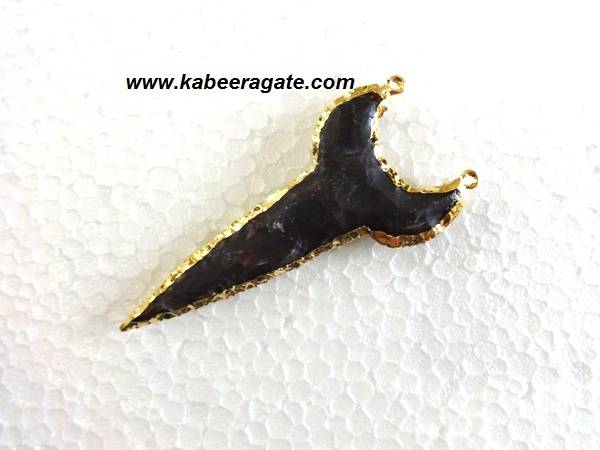 Shark Tooth Pendent with Electroplating