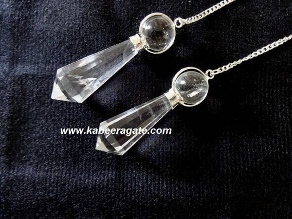 Crystal Faceted Drop Pendulums