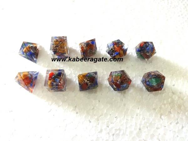 Chakra Orgone Geometry Set (5pcs)