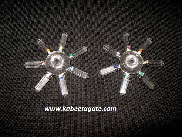 Crystal Quartz Energy Generators with Chakra Cabs