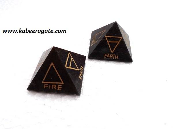 Black Jasper 4 Elements Pyramid