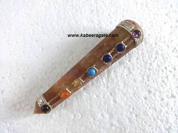 Chakra Orange Aventurine Massage Healing Wand