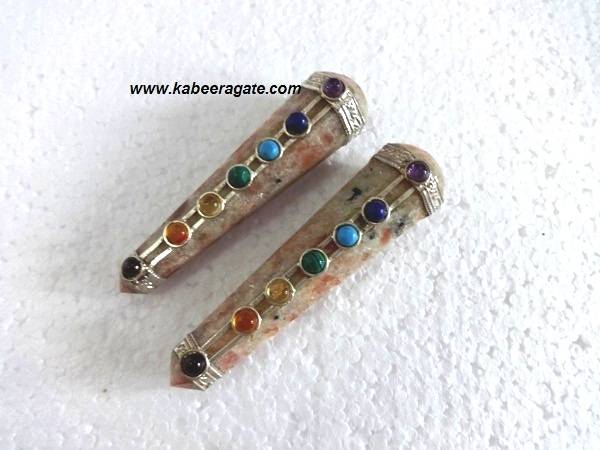 Chakra Sunstone Massage Healing Wand
