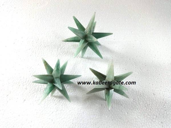 Green Aventurine 12 Point Healing Star