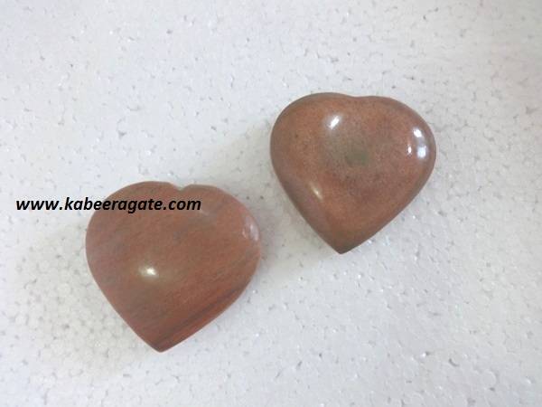 Peach Aventurine Pub Heart