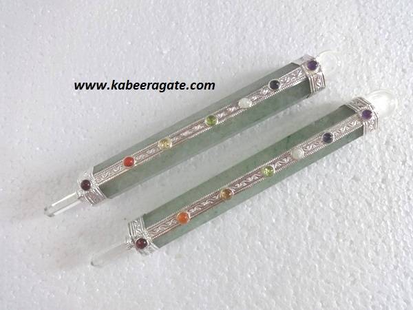 7 Chakra Green Quartz Healing stick