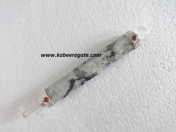 Rainbow Moonstone Plain Healing Stick