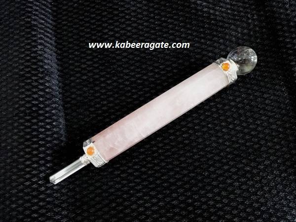 Rose Quartz Plain Healing Stick